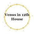 Venus in 12th House